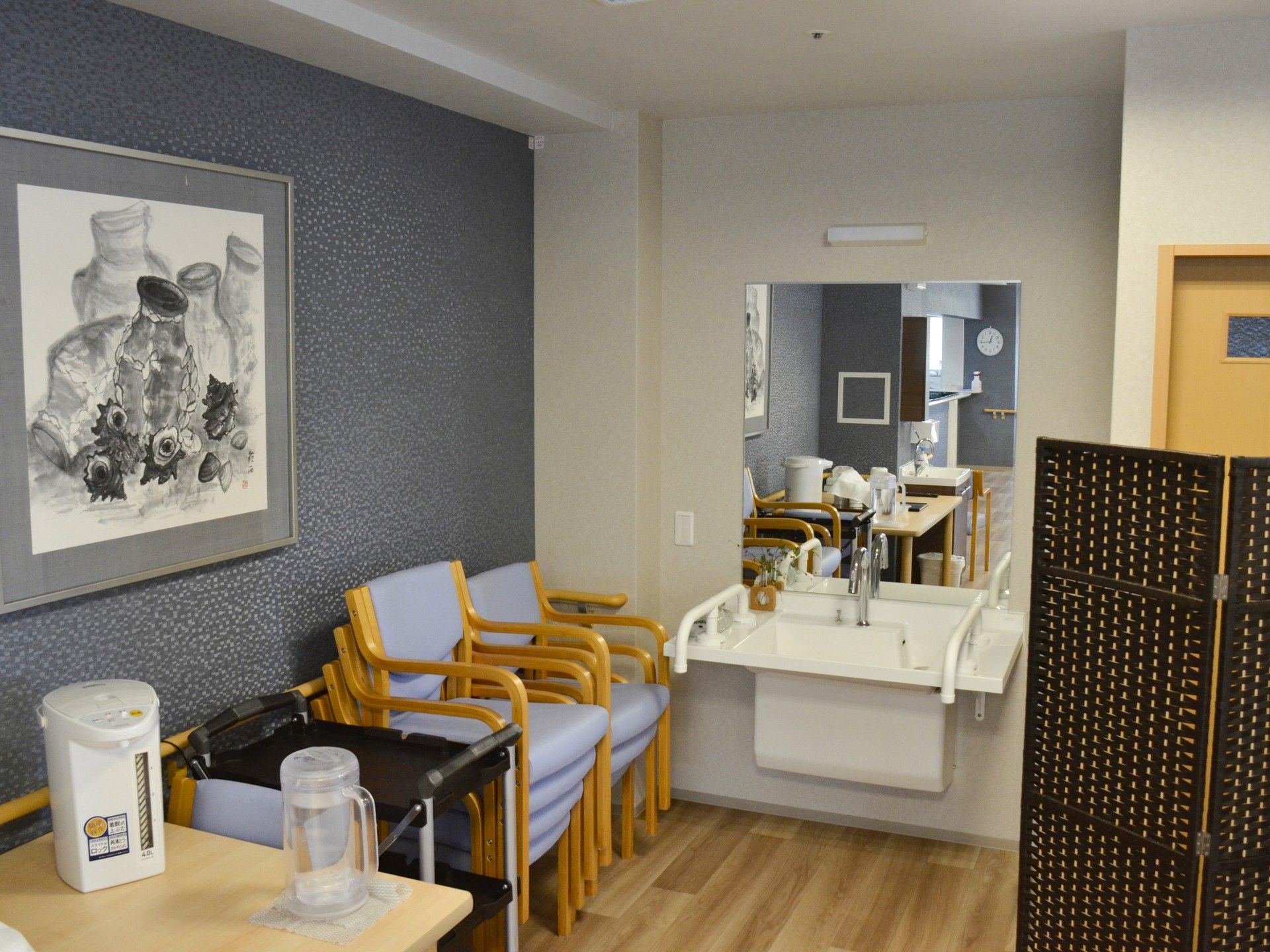 落ち着いた雰囲気の一角