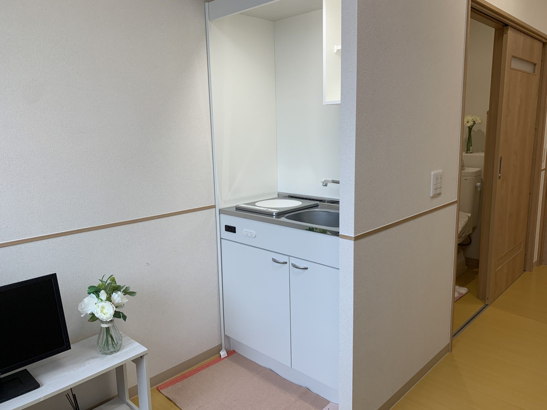 清潔な居室の一角