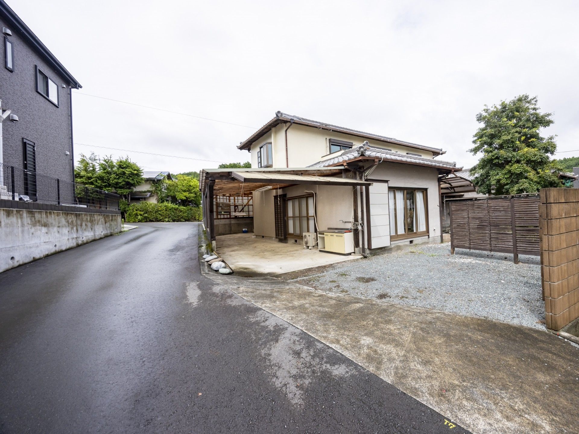 ゆったりとした住宅の外観