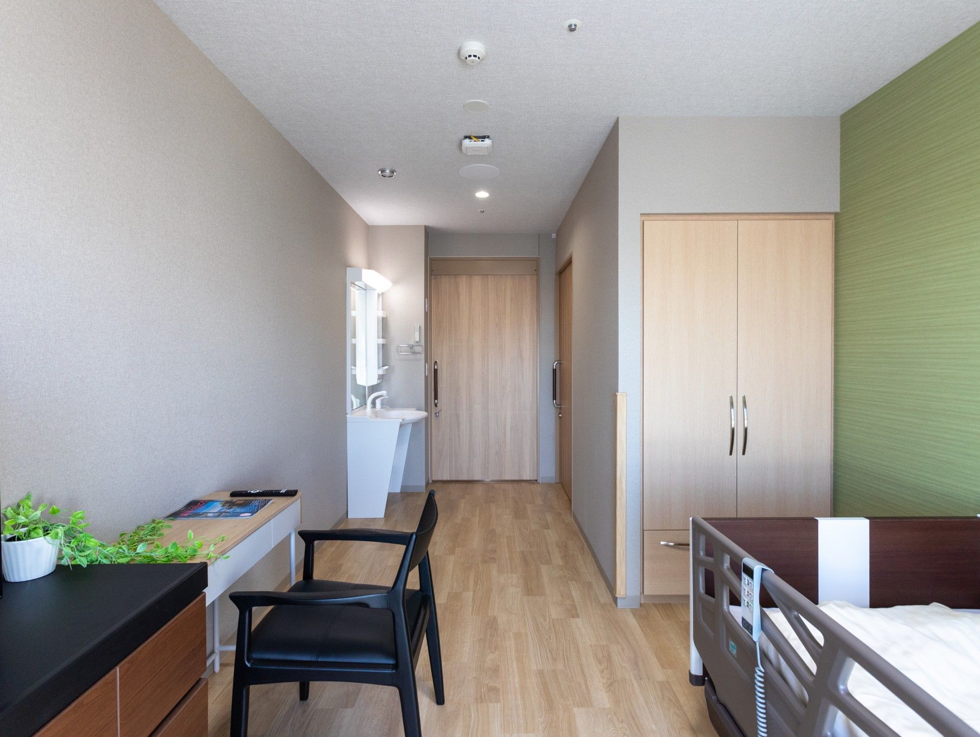 落ち着いた個室の一角