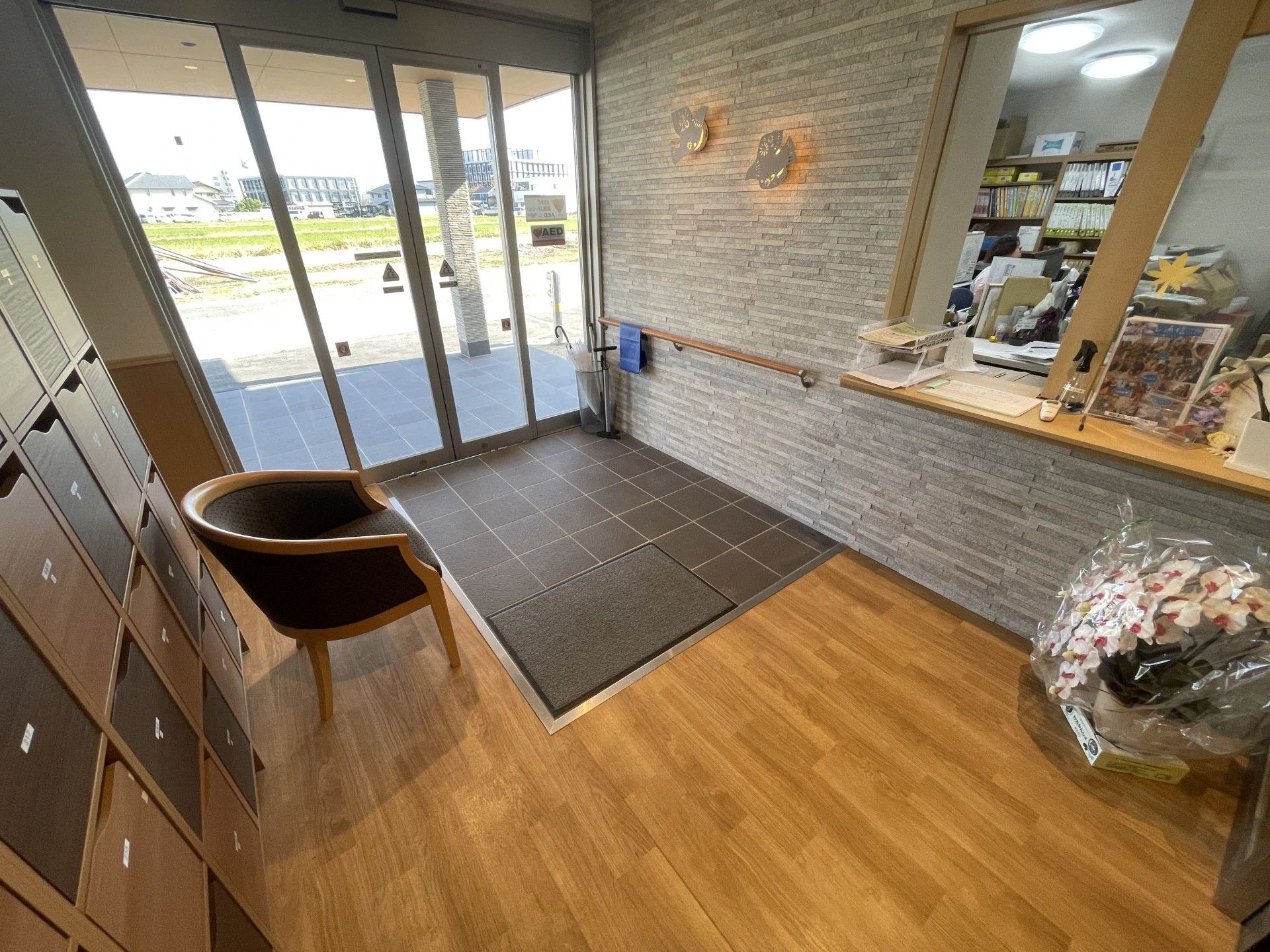 明るいエントランス