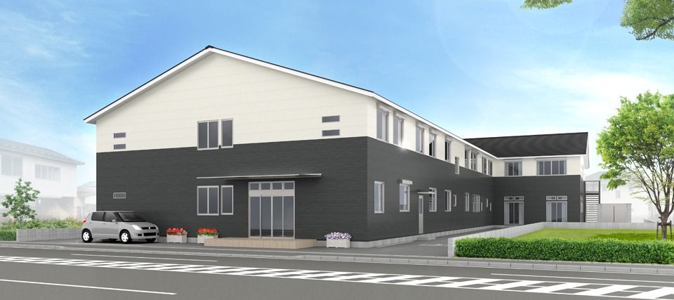 落ち着いた外観の建物