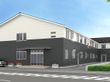 落ち着いた外観の建物