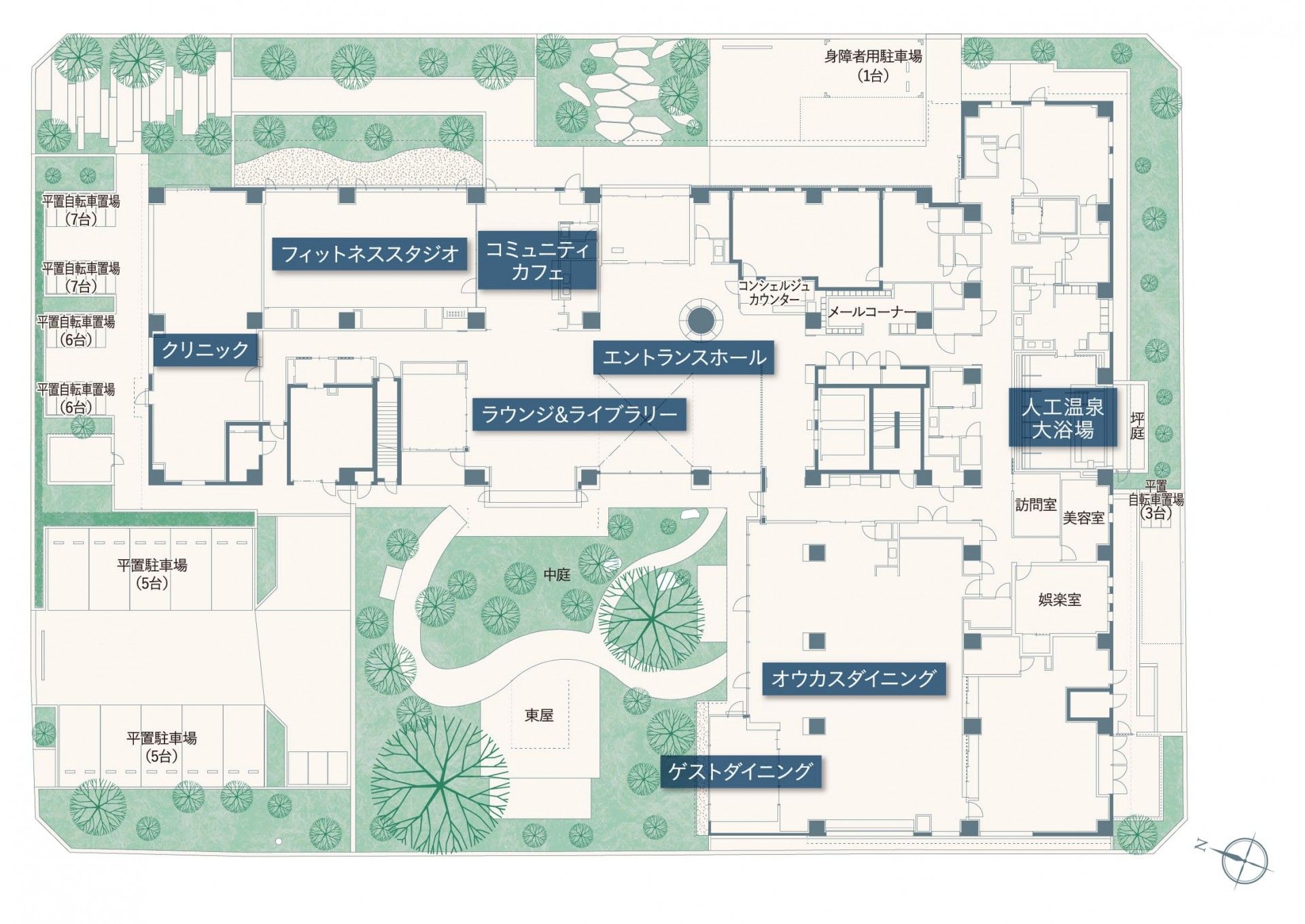 施設の見取り図