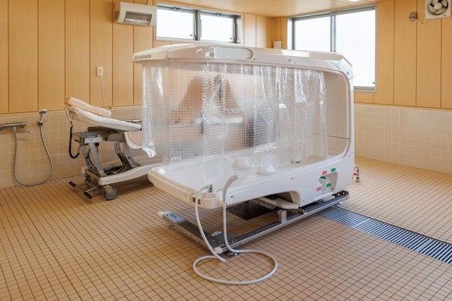 清潔な浴室設備