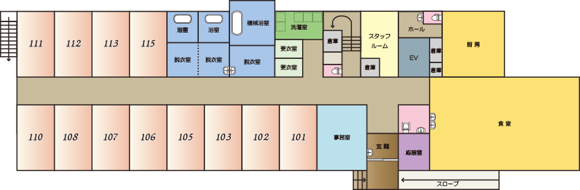 施設の間取り図