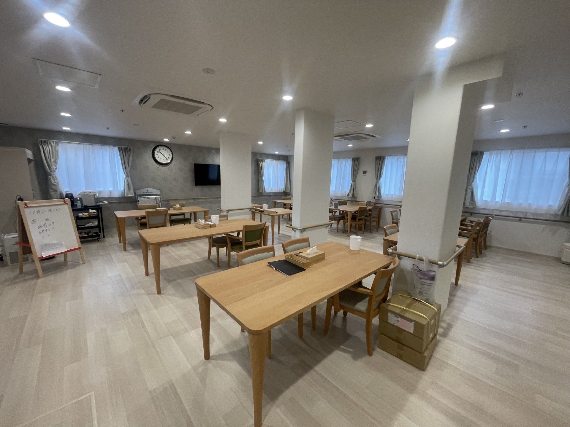 広々とした食堂
