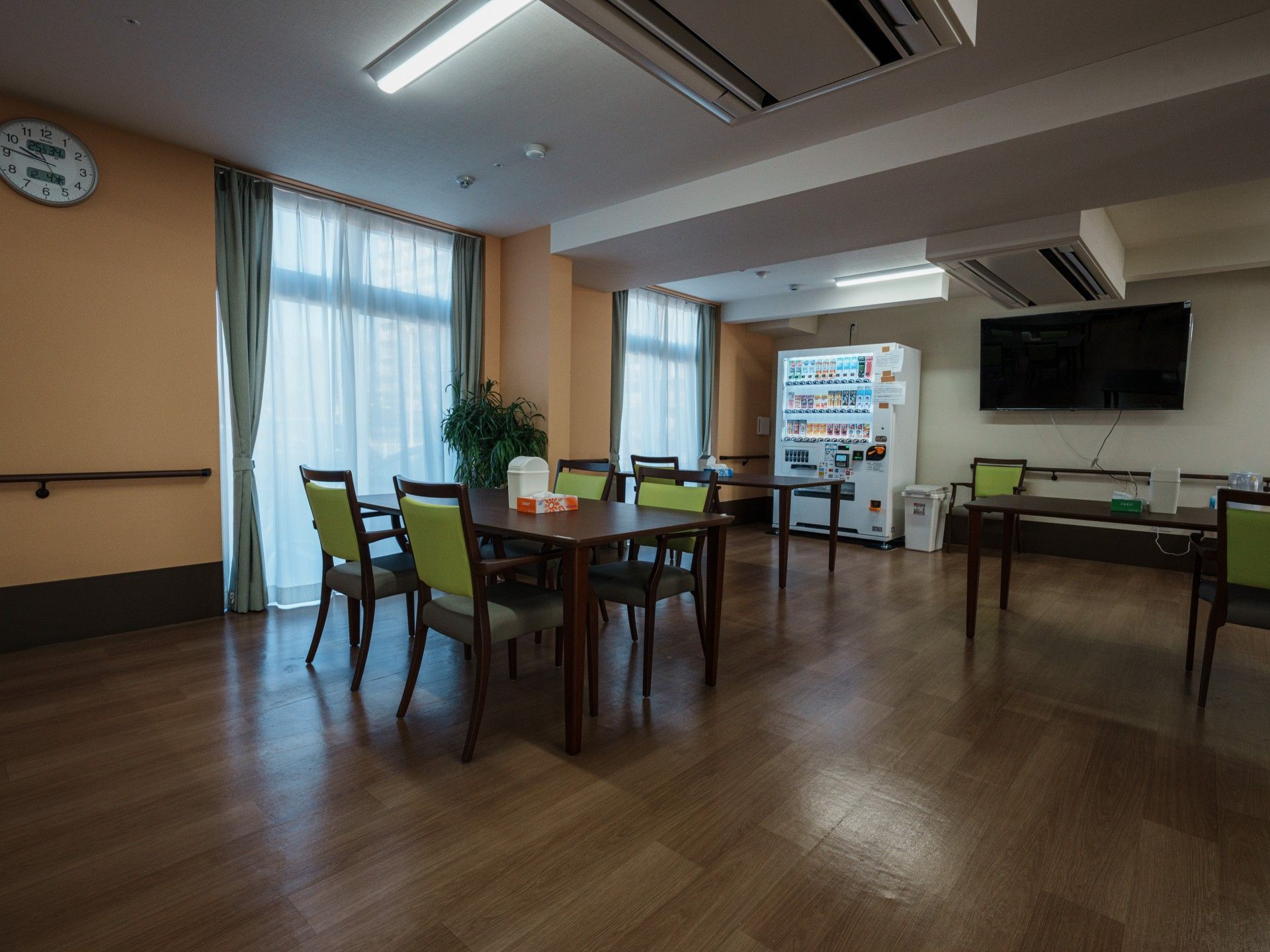 明るい共有スペース