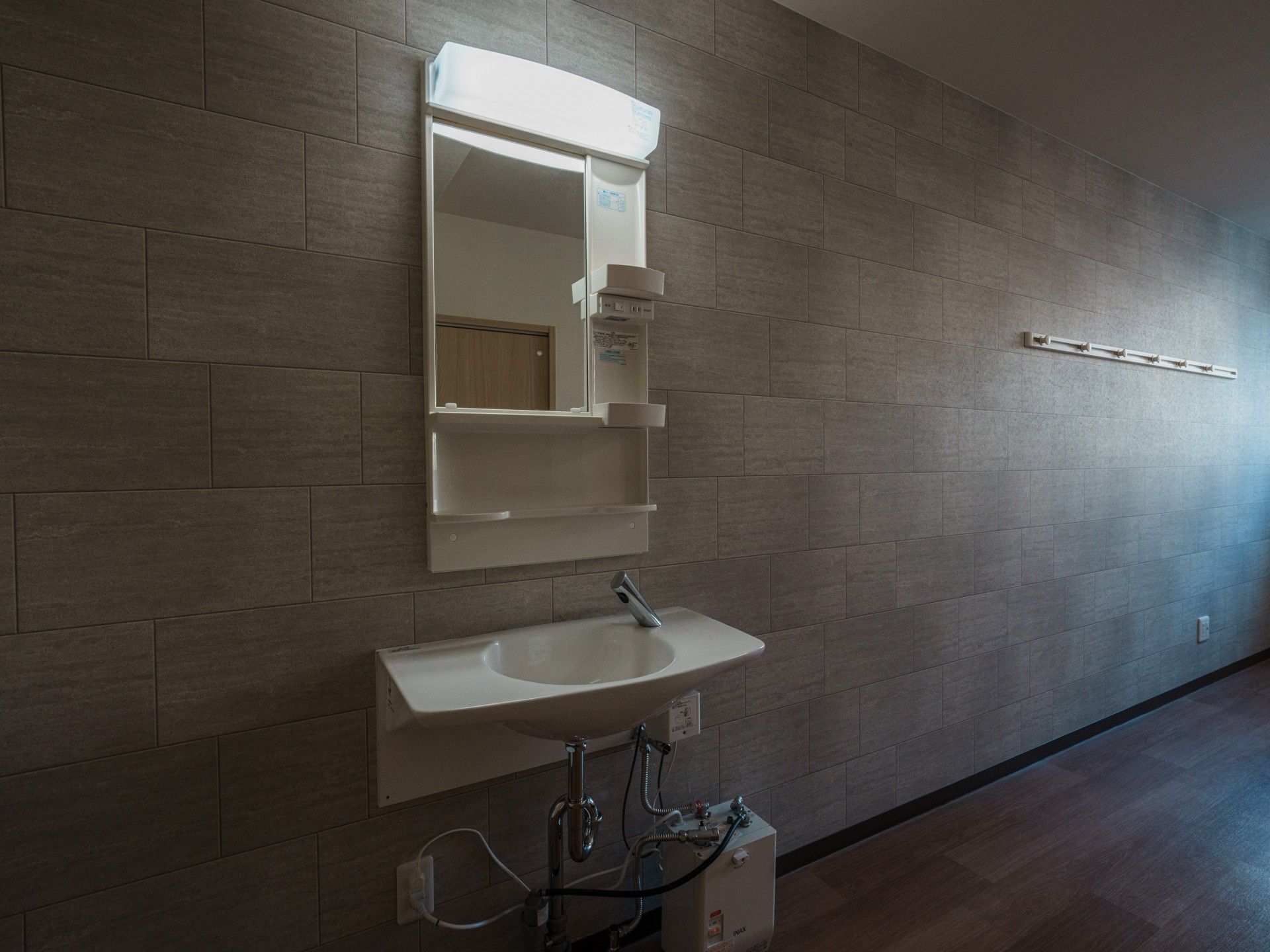 洗面台のある壁面