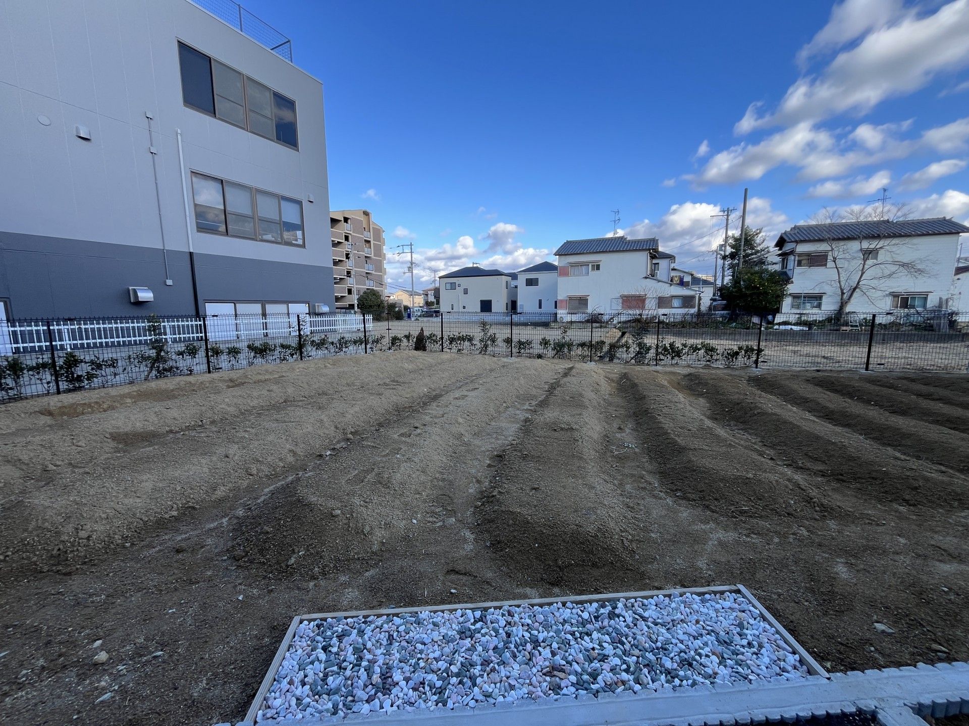 広い庭の畑