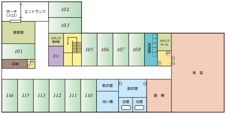 施設の間取り図