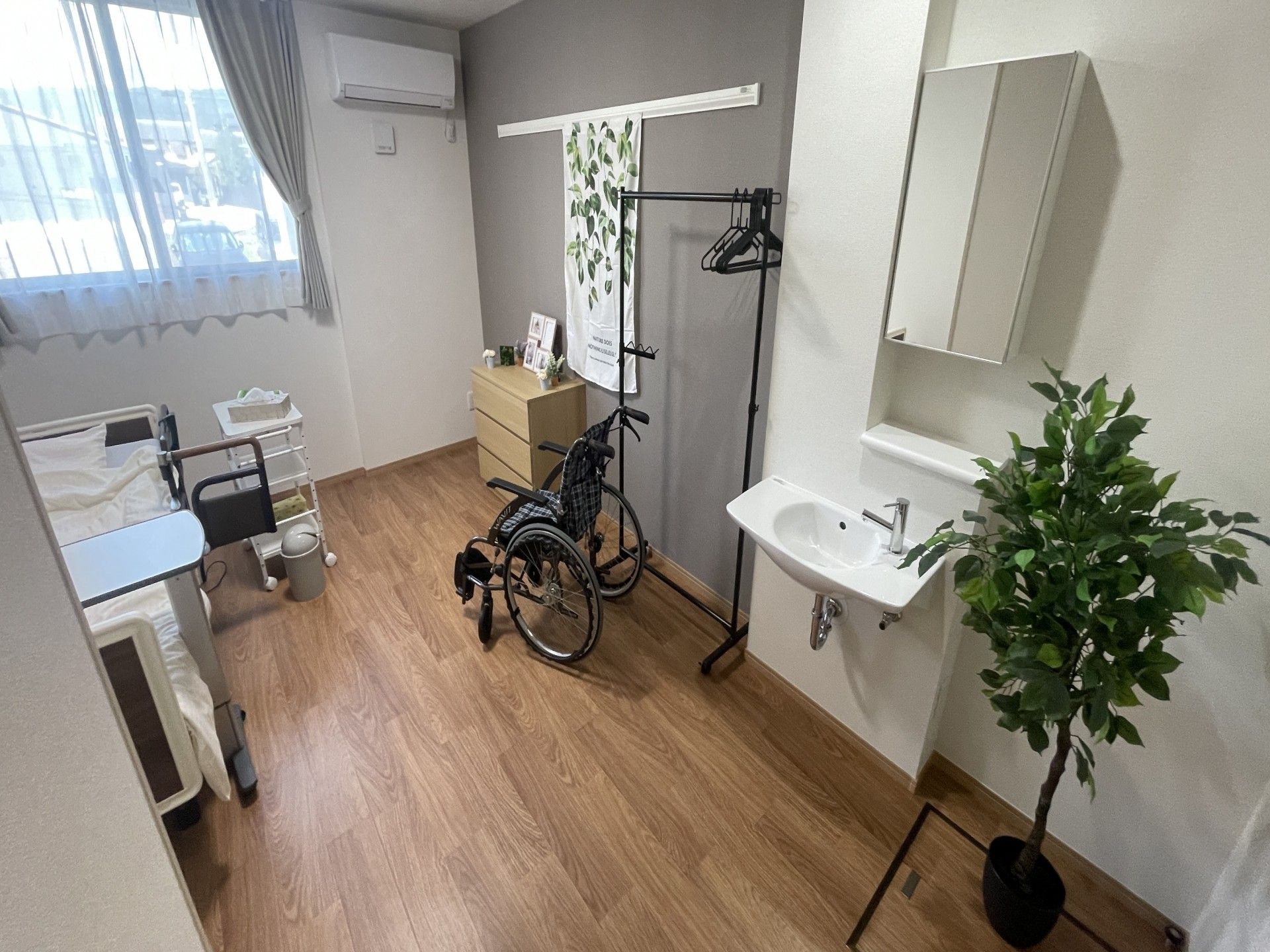 車椅子対応の居室