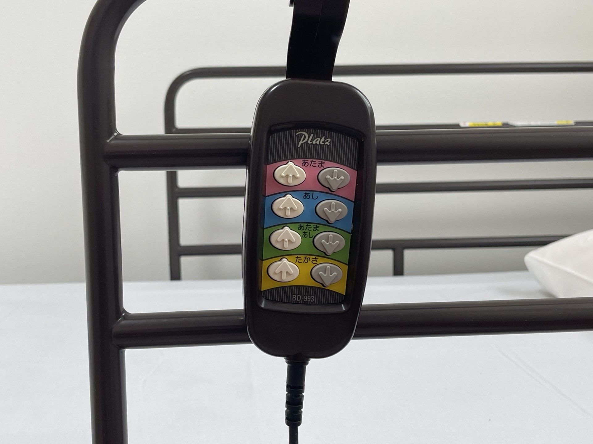 調整可能なベッドのリモコン