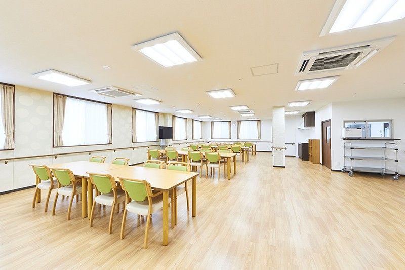 広々とした食堂