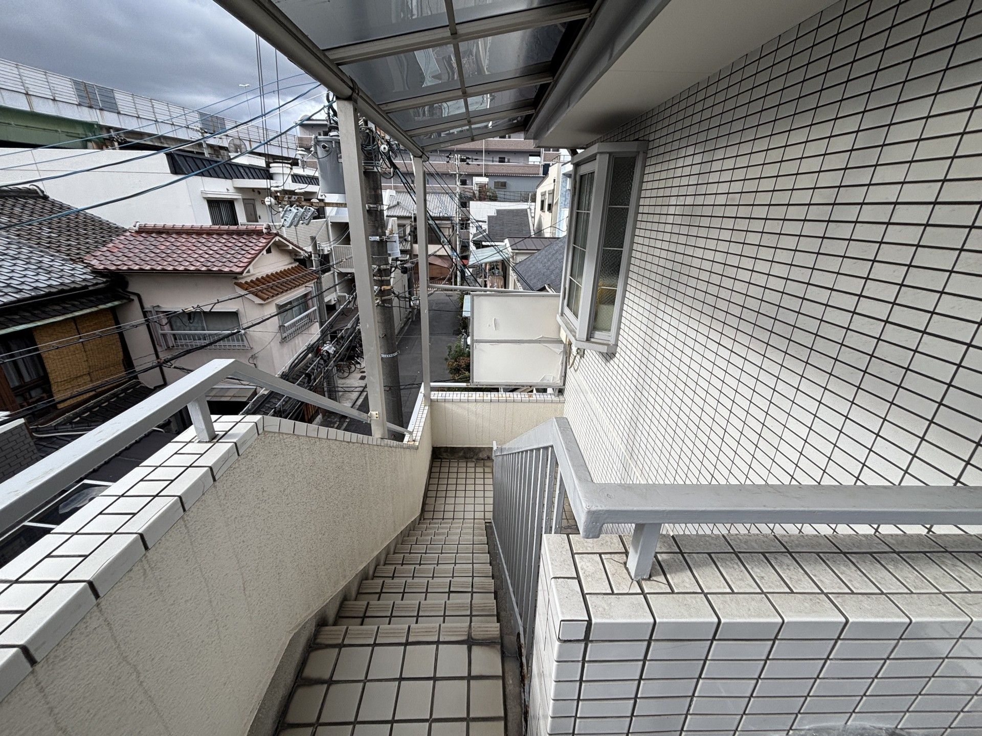 外階段の風景
