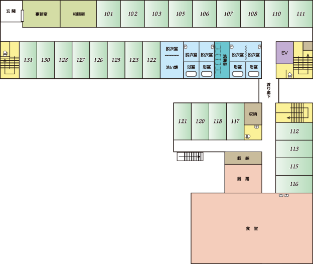 施設の間取り図