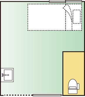個室の間取り図