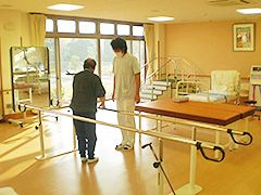 リハビリ室での支援
