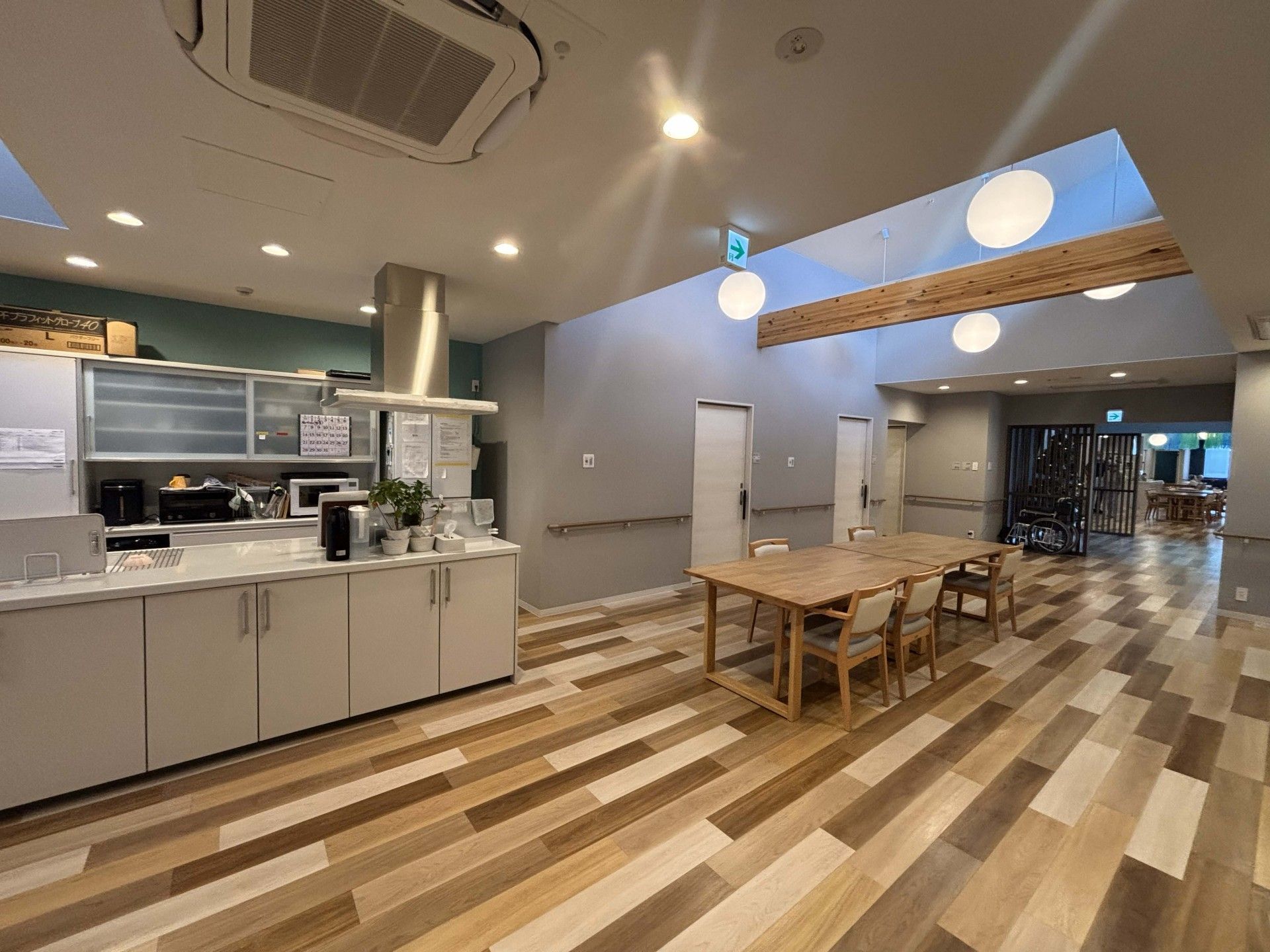 広々とした共用スペース