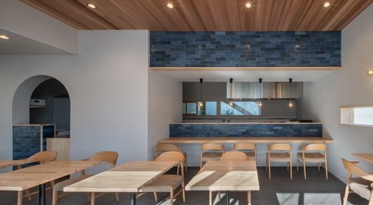 café　カウンター風景