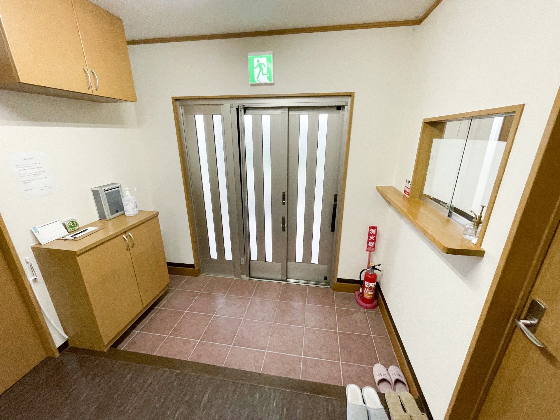 安全な出入口