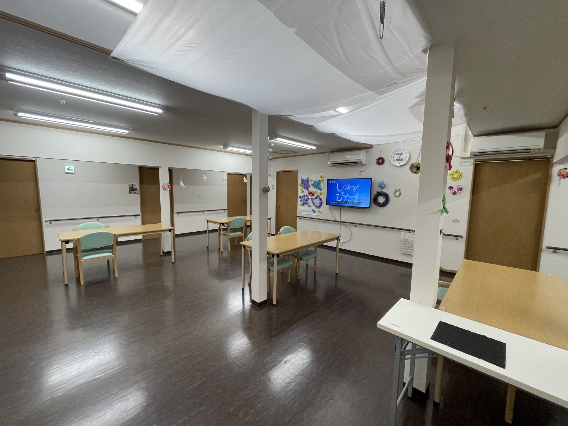 広々とした共有スペース