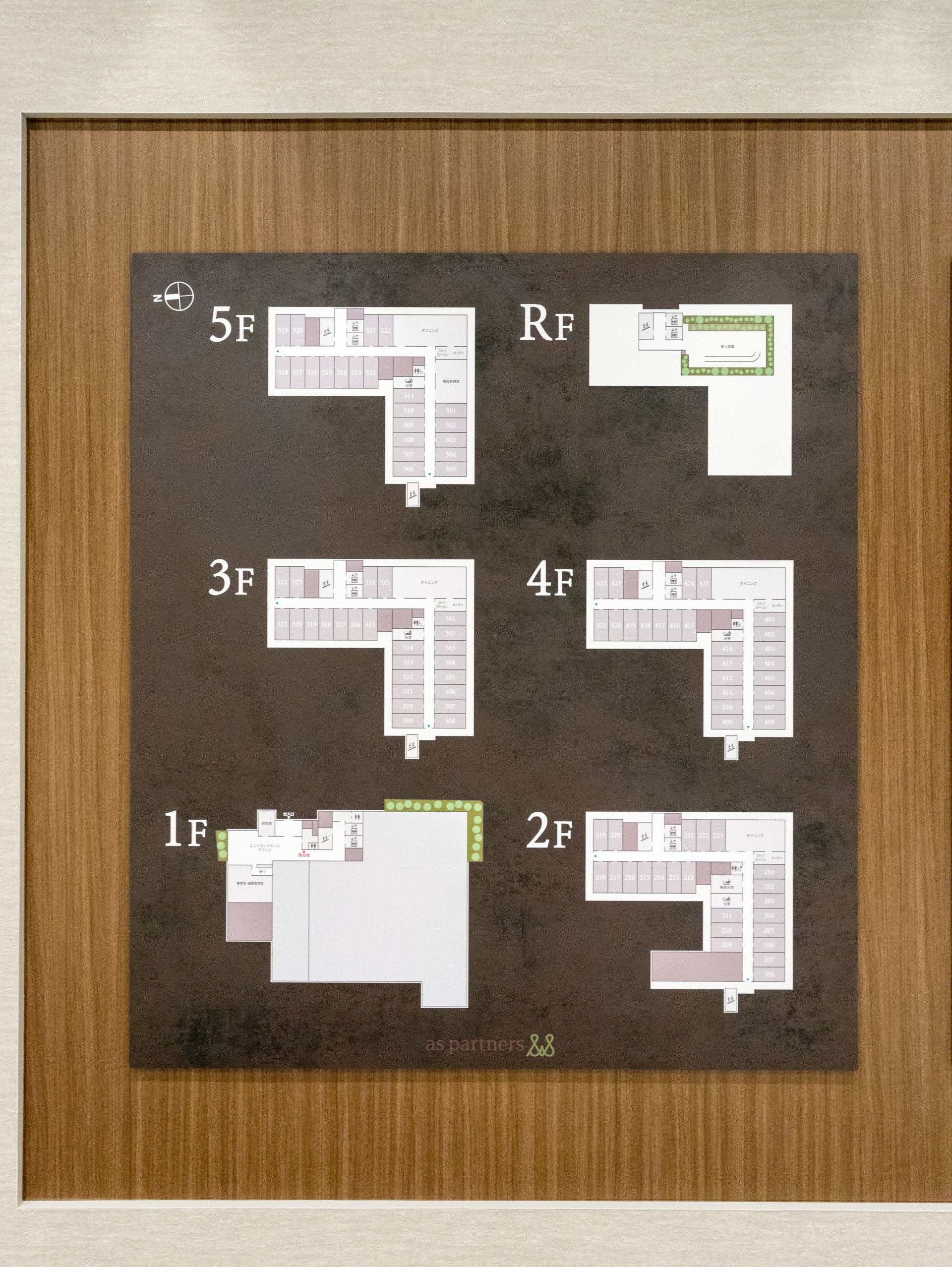 各階の見取り図