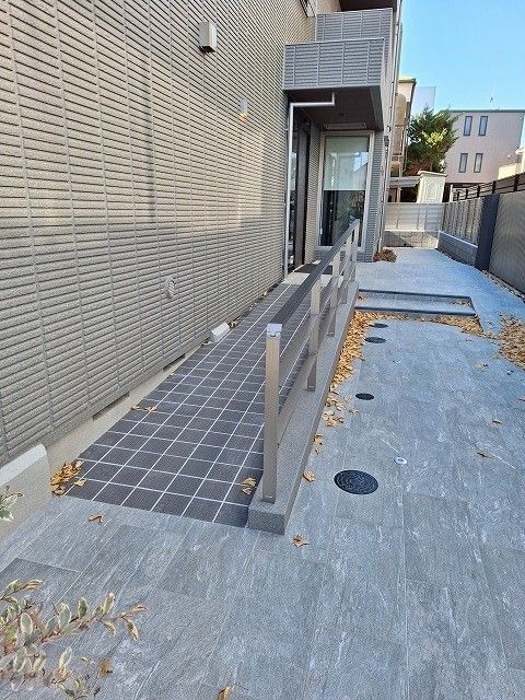 安全なスロープの入口