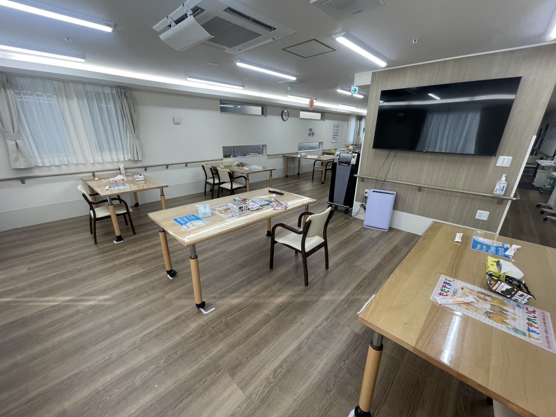 広々とした共有スペース