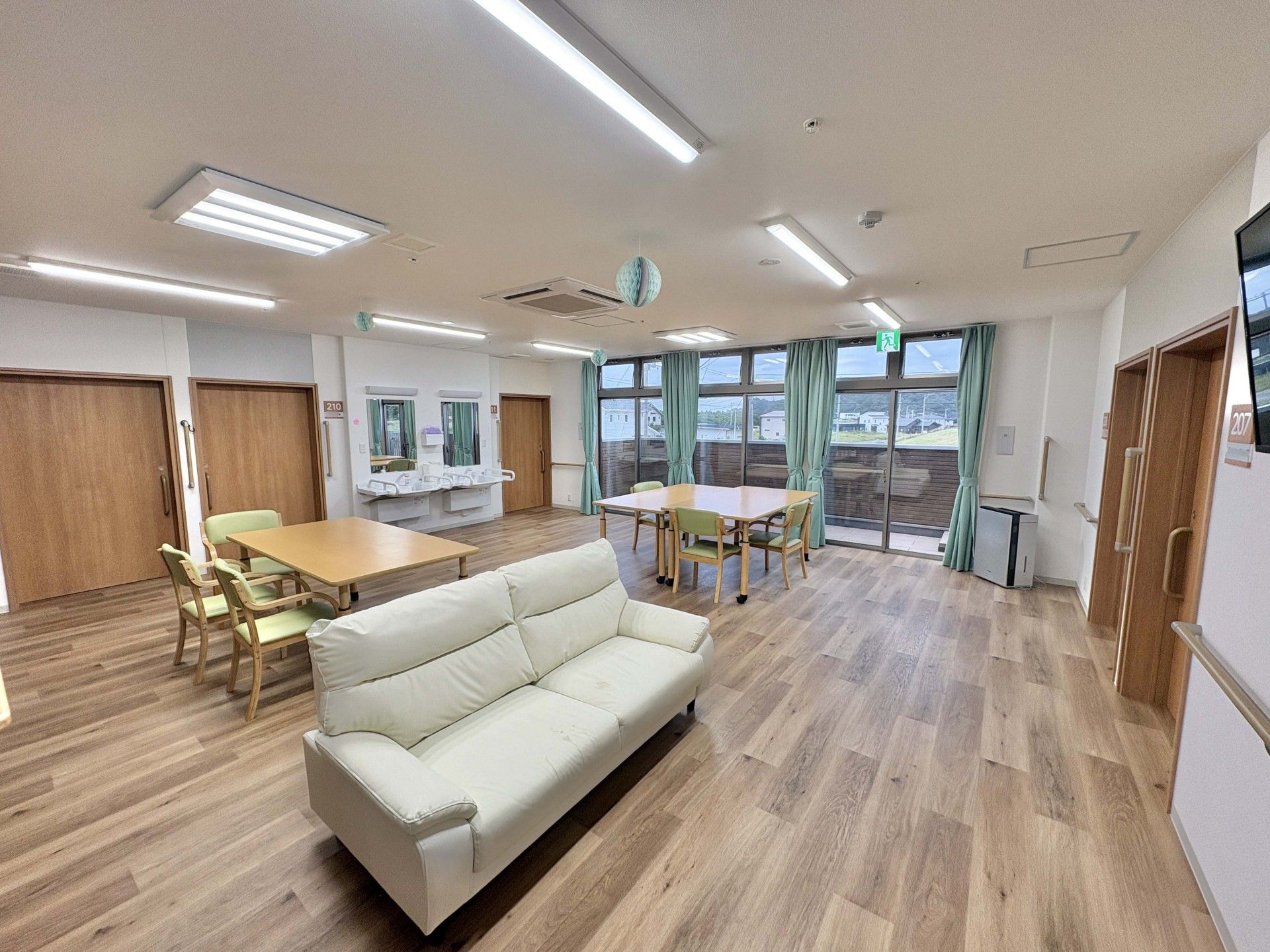 広々とした共有スペース