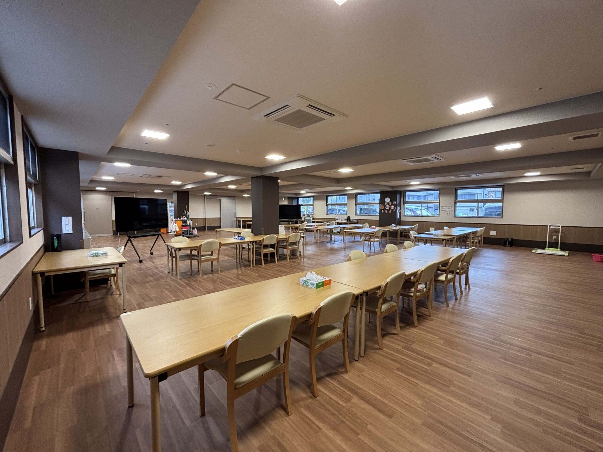 広々とした共有スペース