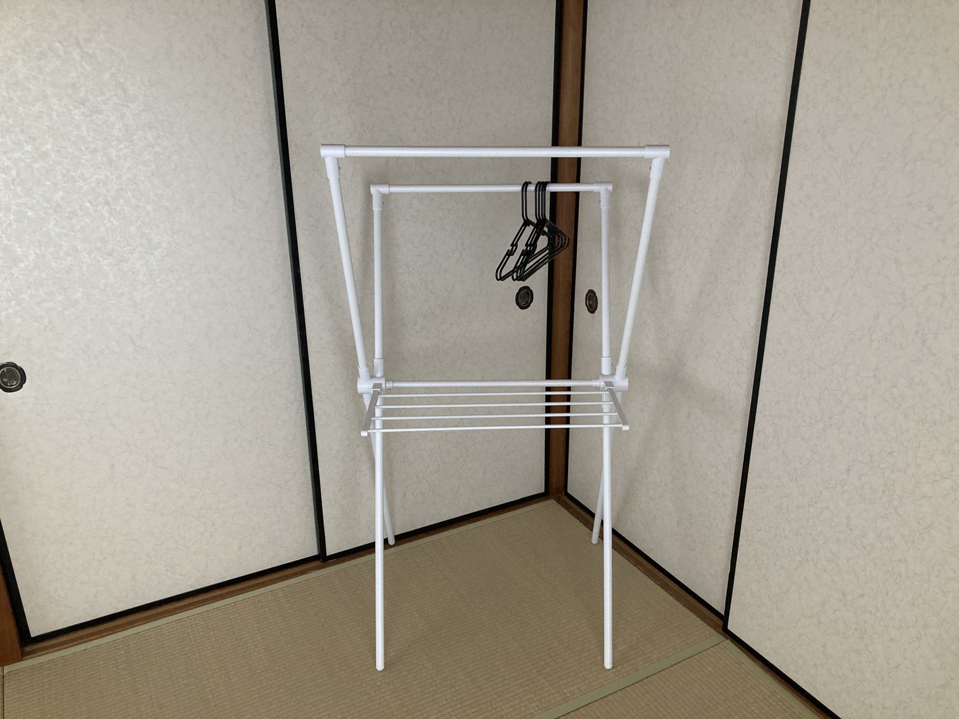 和室の物干しラック
