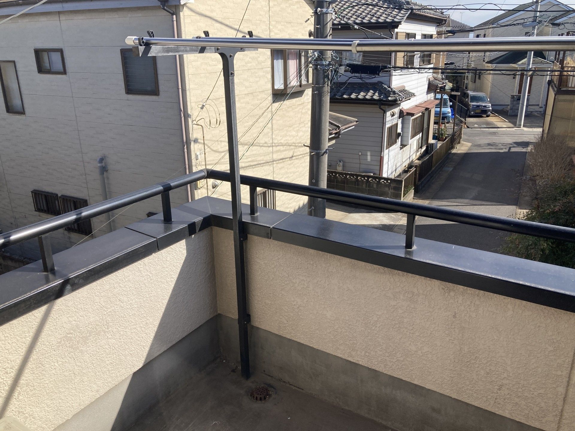 日当たりの良いバルコニー