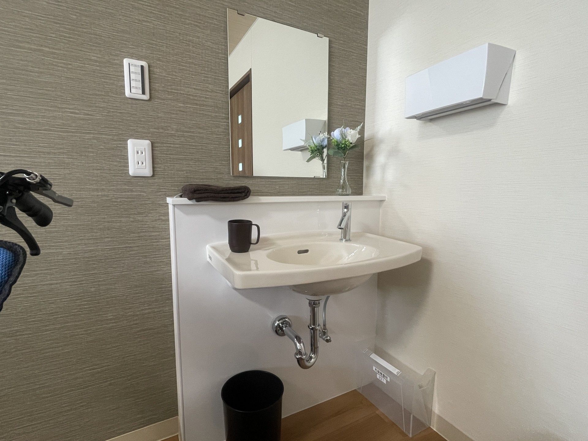 洗面台のある一角