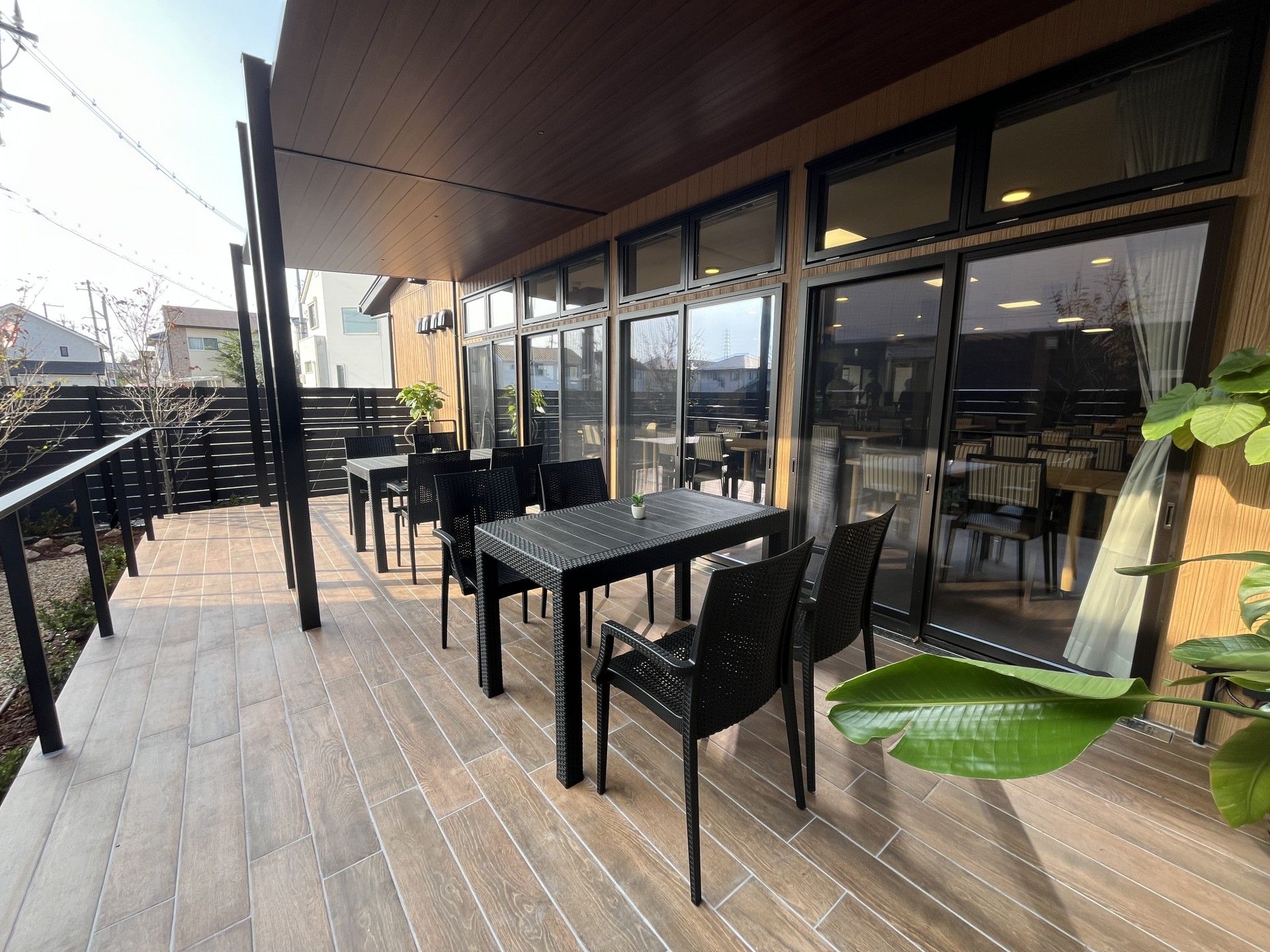 開放的なテラス