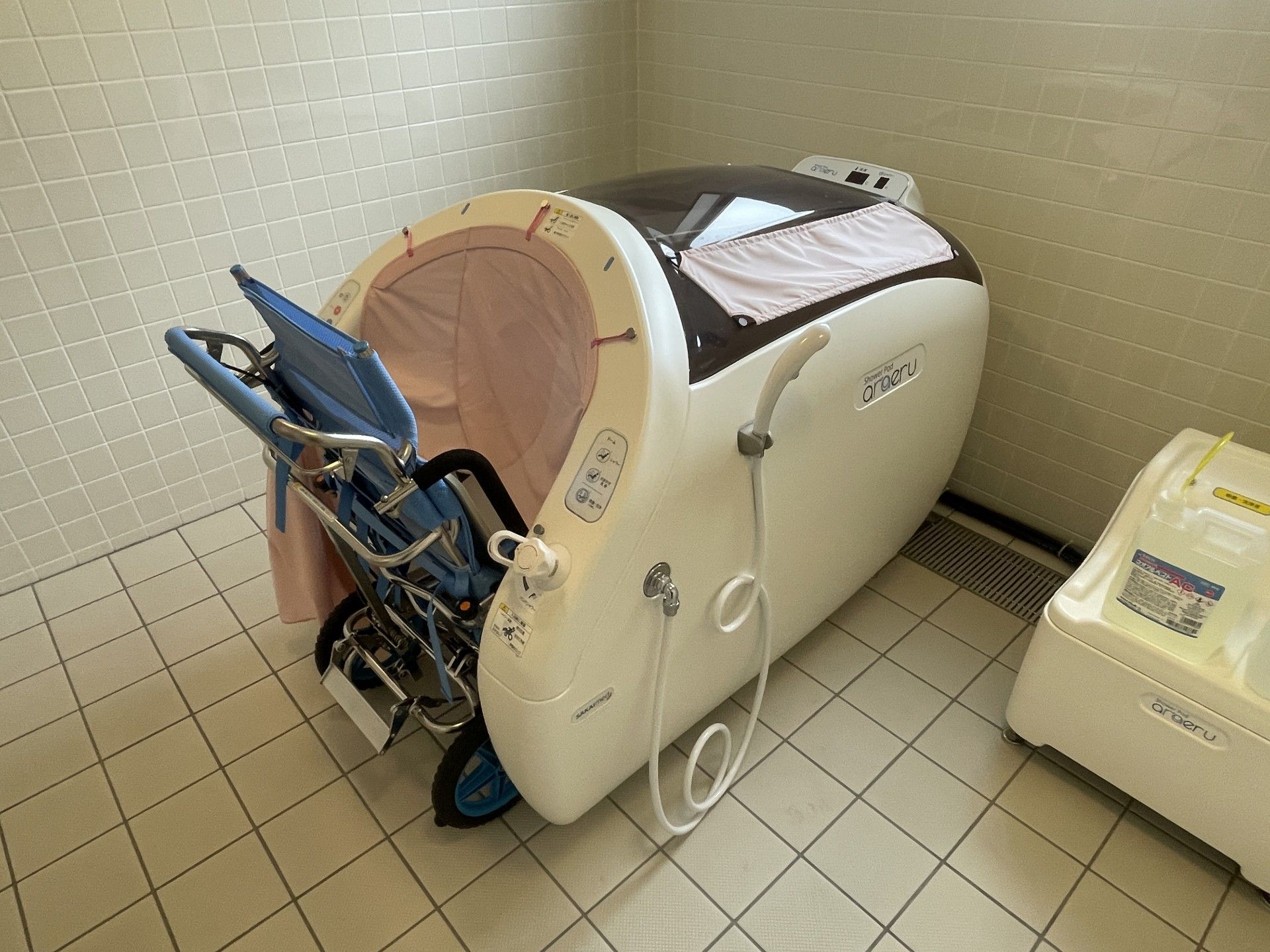 車椅子対応の入浴設備