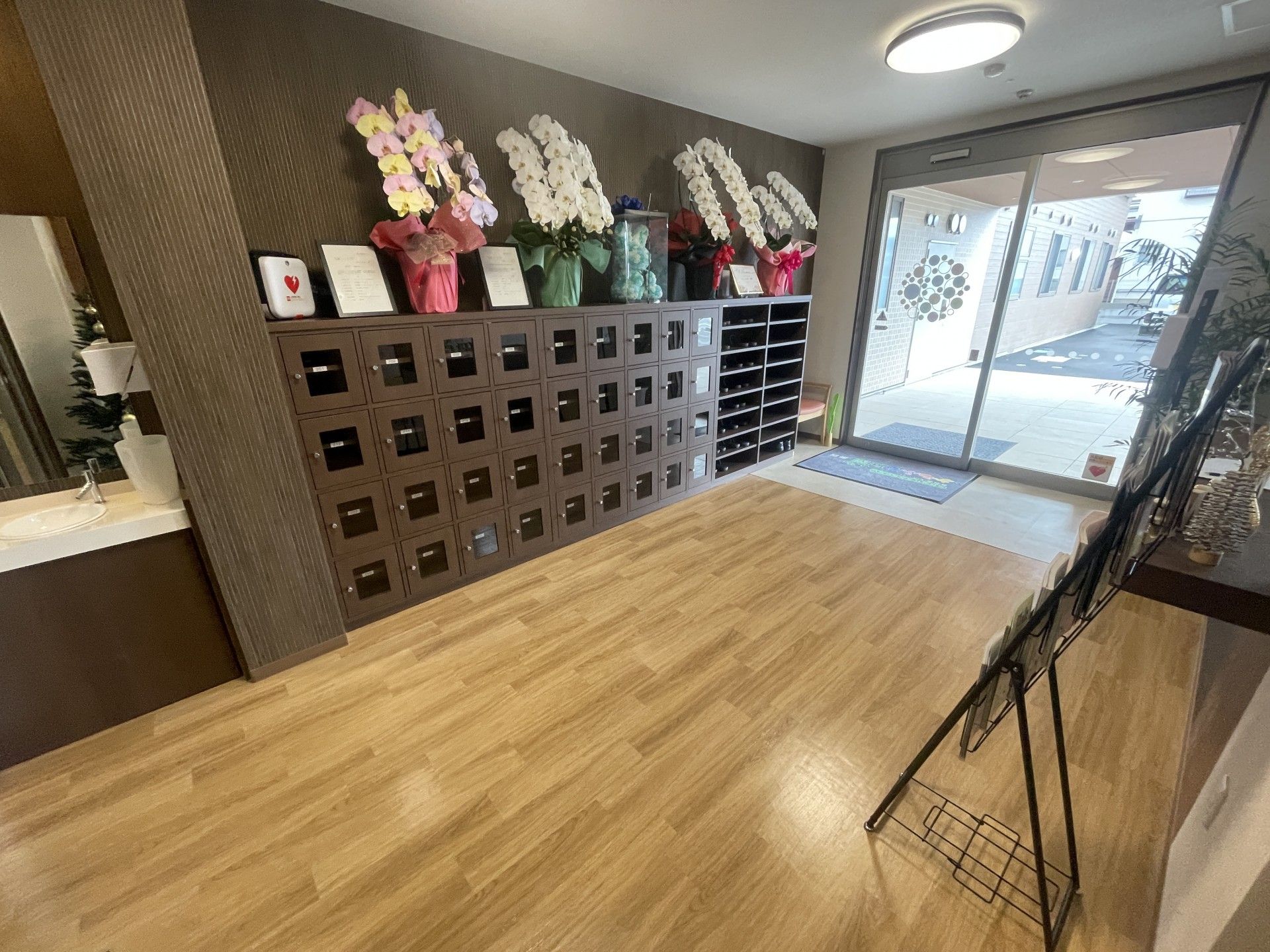 明るいエントランス