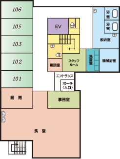 施設の間取り図