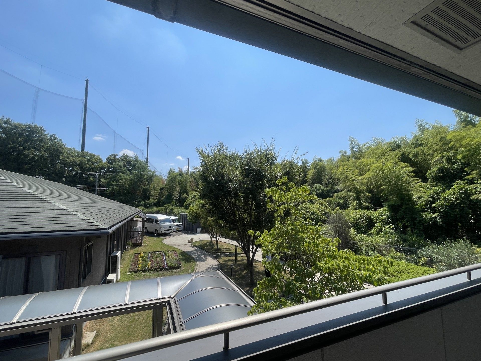 緑豊かな庭の風景