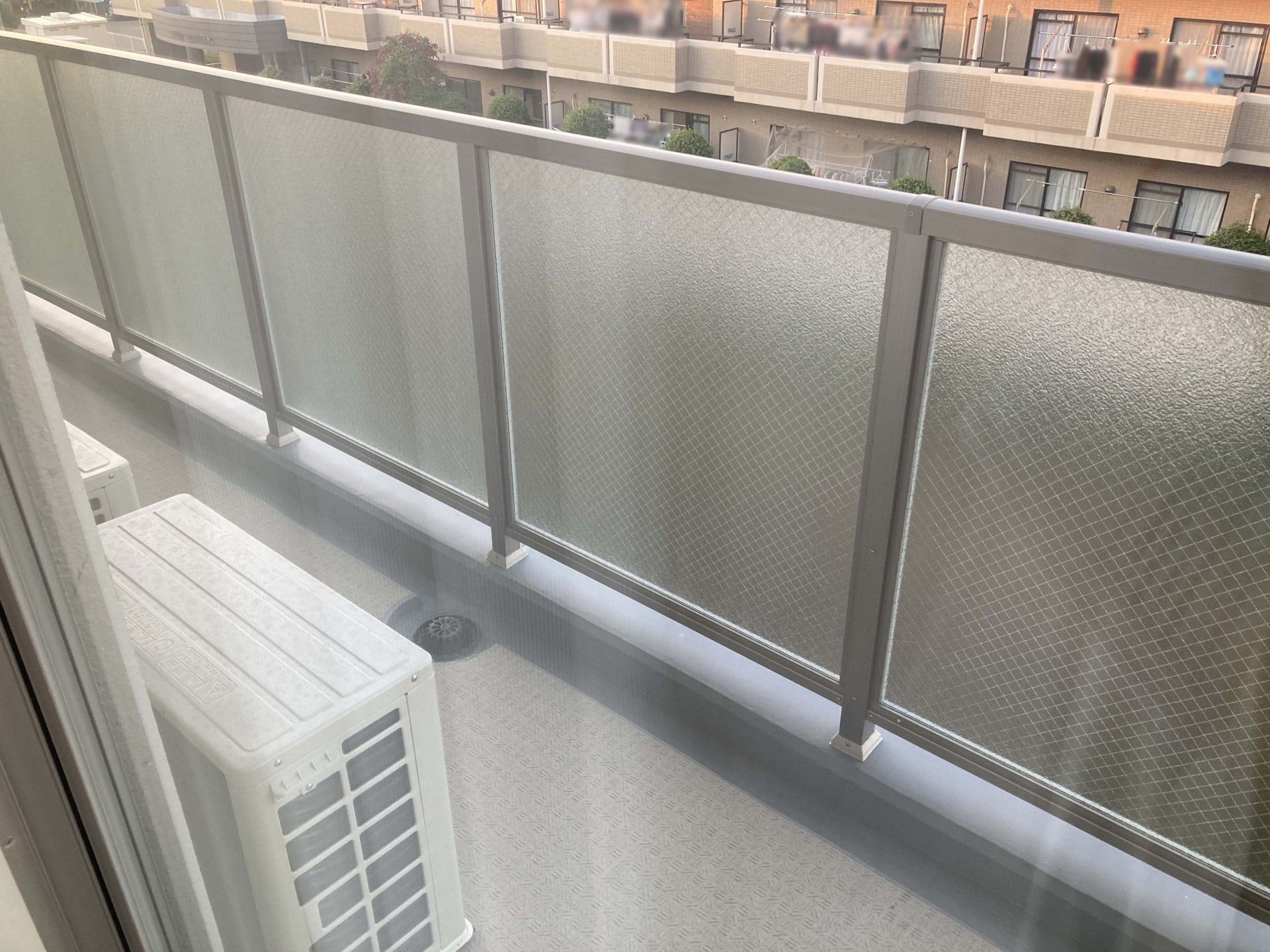 広いバルコニー