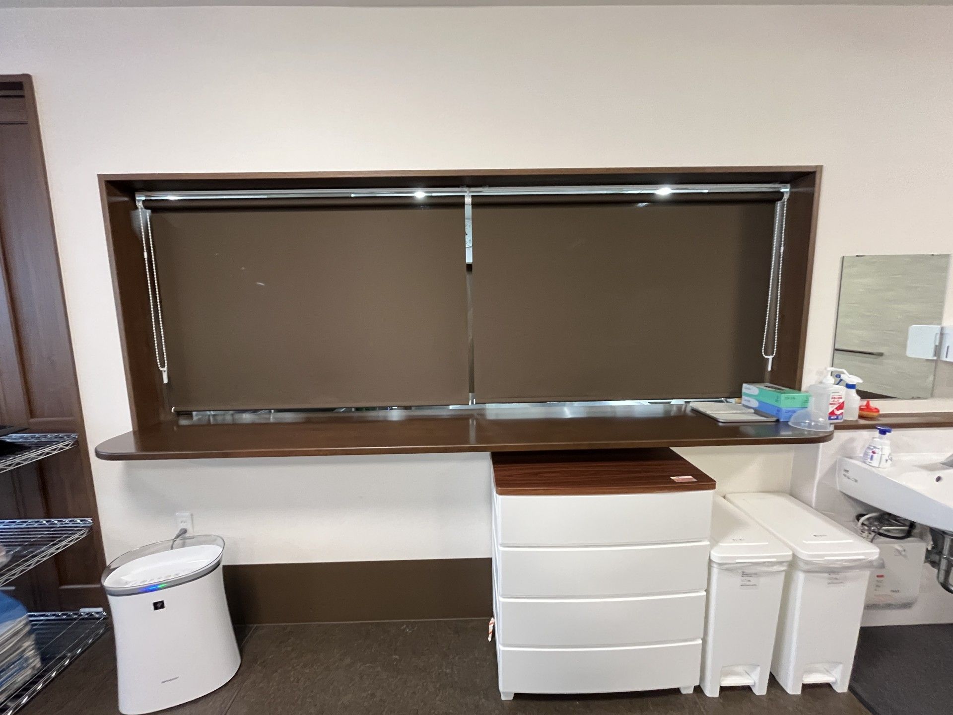 整理されたカウンター