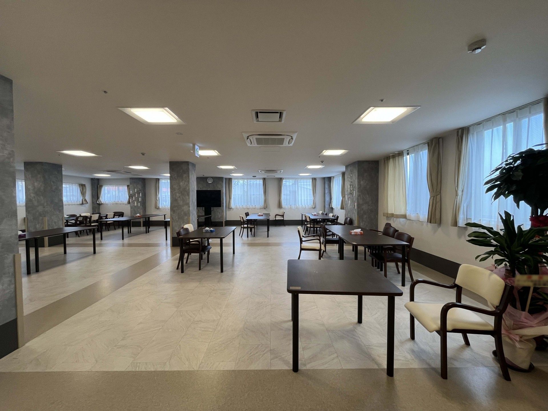 広々とした共有スペース