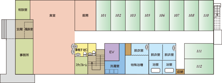 施設の間取り図