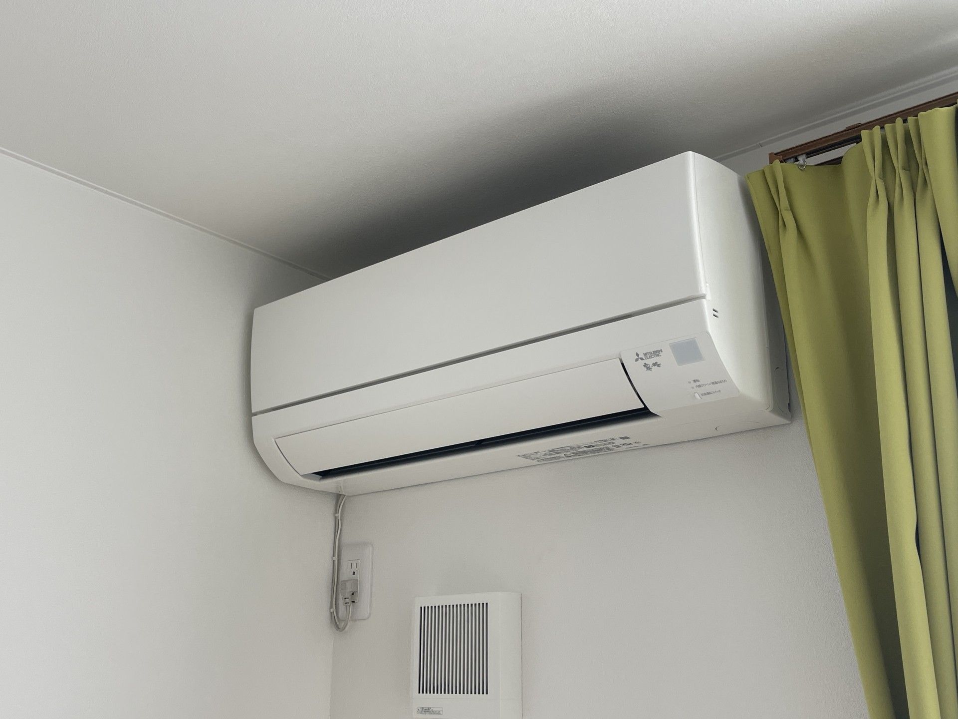 快適な空調設備の部屋