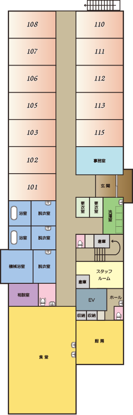 施設の間取り図