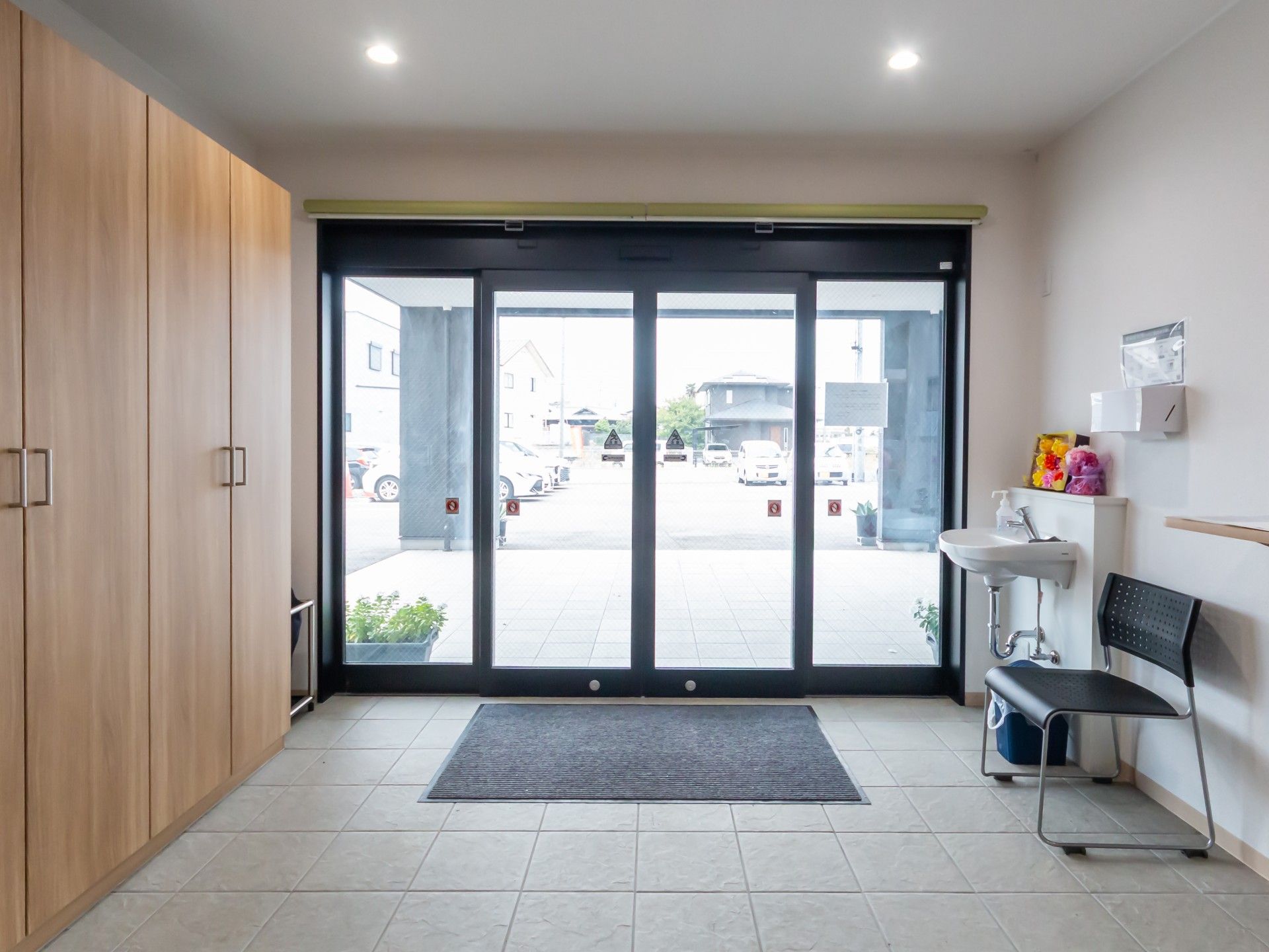 広いエントランス