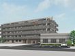 駐車場のある建物外観