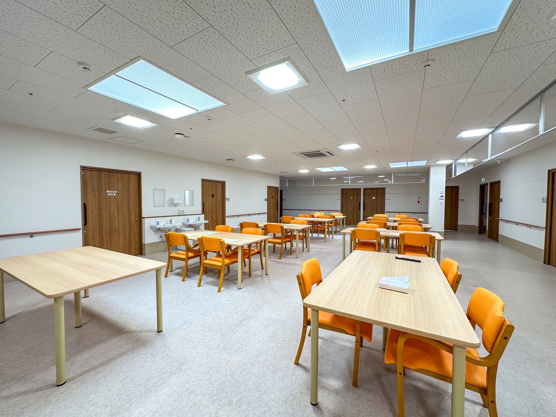 明るい共有スペース