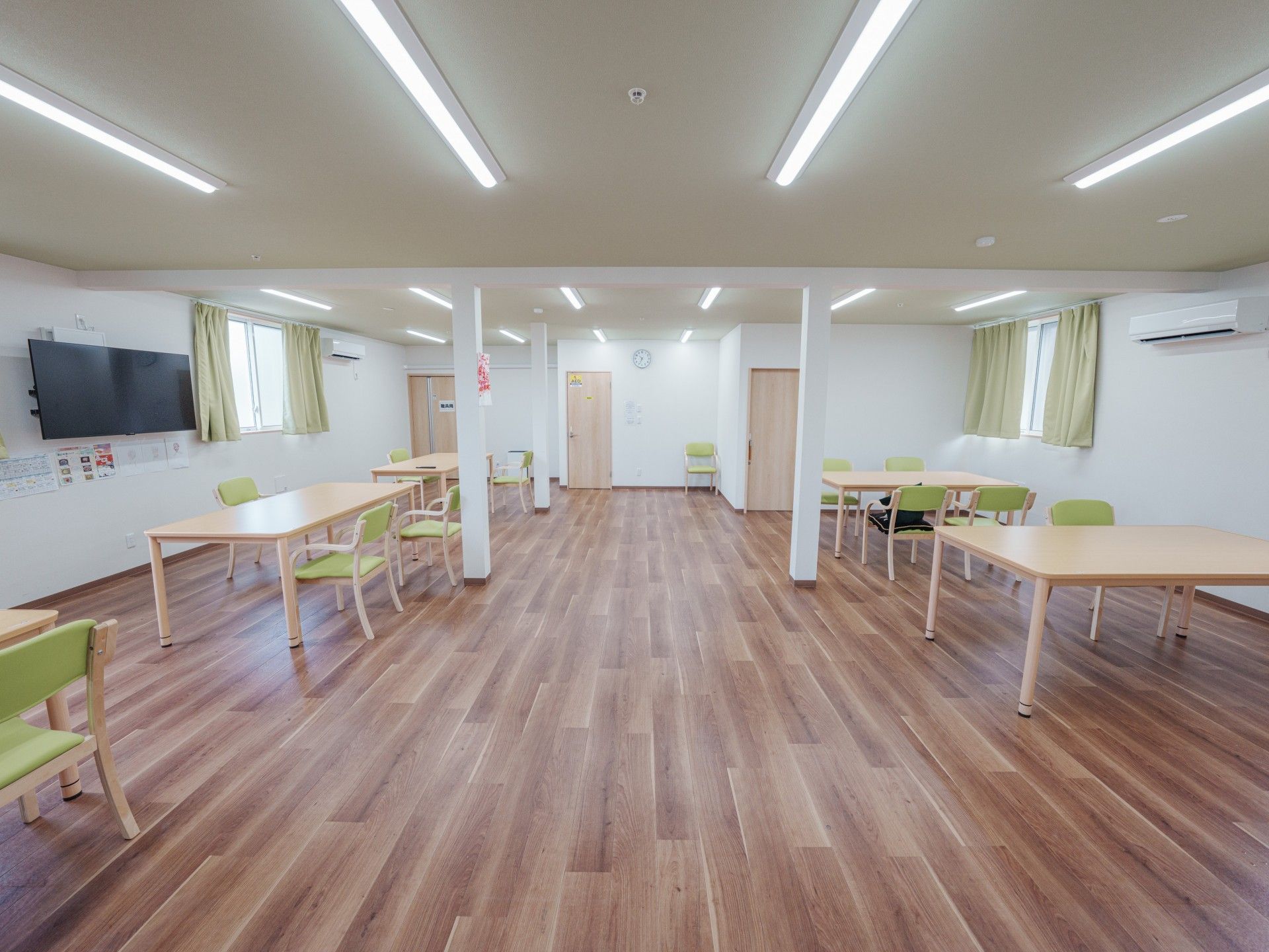 広々とした共有スペース