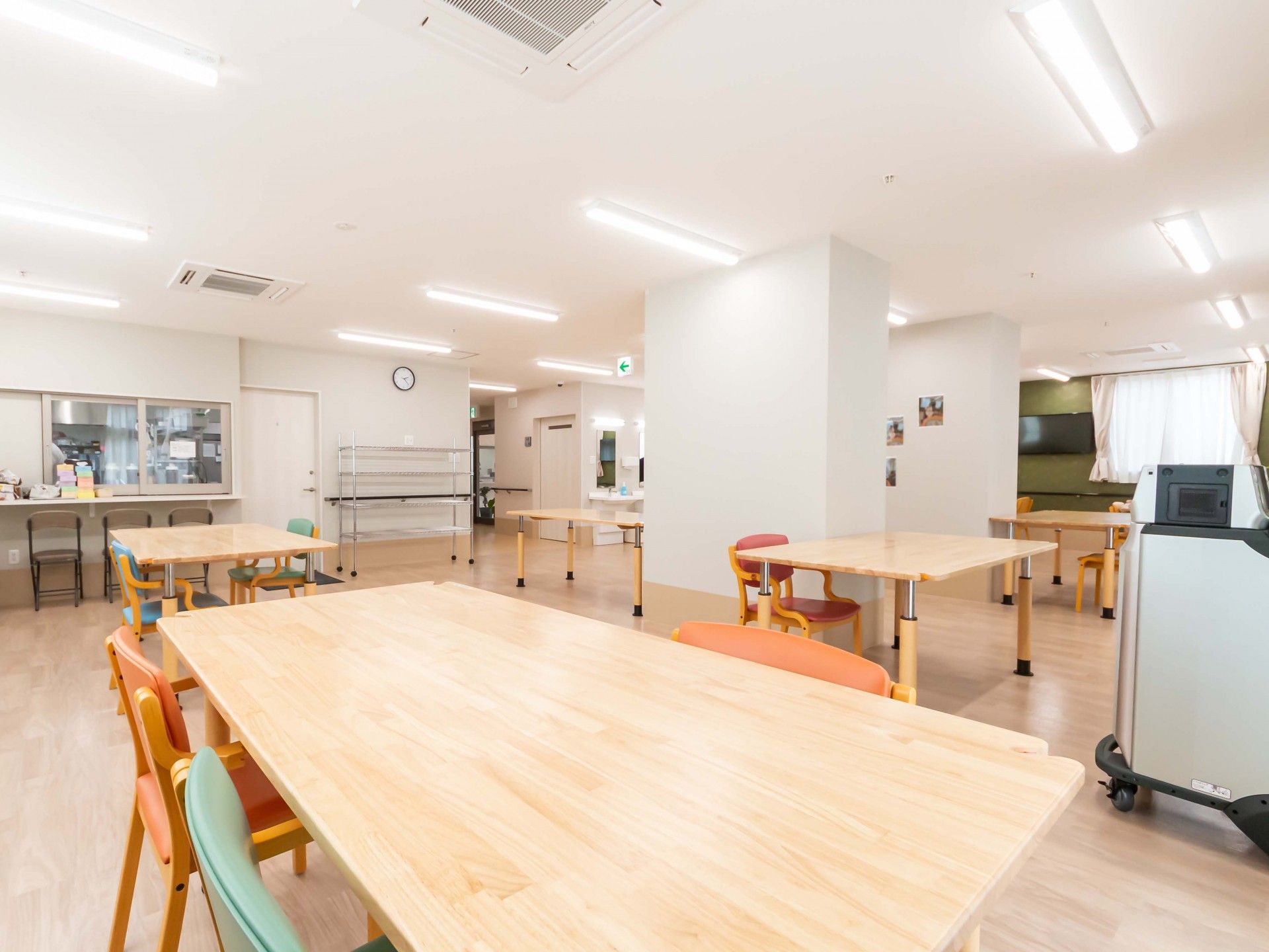 明るい共有スペース